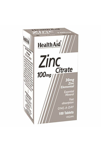 Health Aid Κιτρικό Ψευδαργύρο 100mg 100 Δισκία
