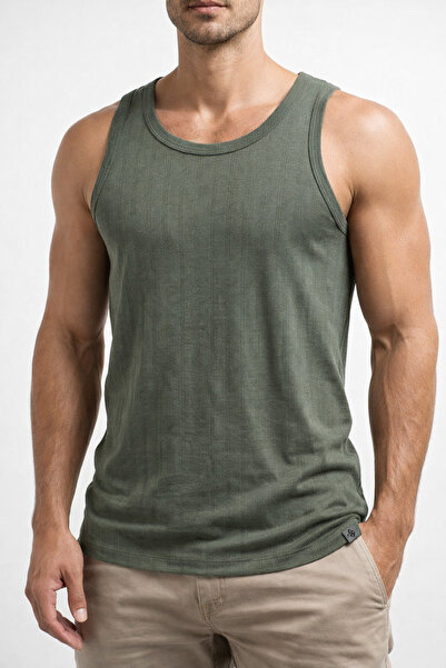 Berrak 1018 Bambooflex – Sweat-Proof Casual Men's Undershirt - 2Xl/3Xl - Green