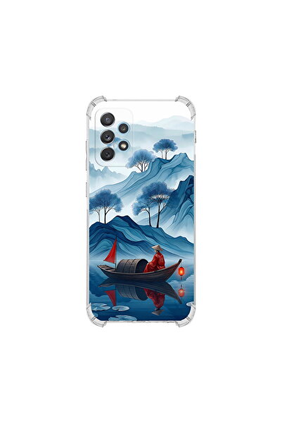 PrintiFy Samsung Galaxy A72 ile Uyumlu Simya Serisi Sonsuz Akış Tasarımlı Uv ...