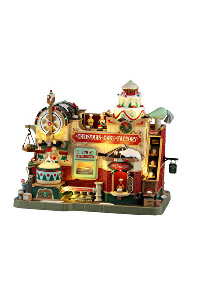 mutlu adım 28cm Yılbaşı Pasta Fabrikası Christmas Cake Factory Müzikli Işıklı...