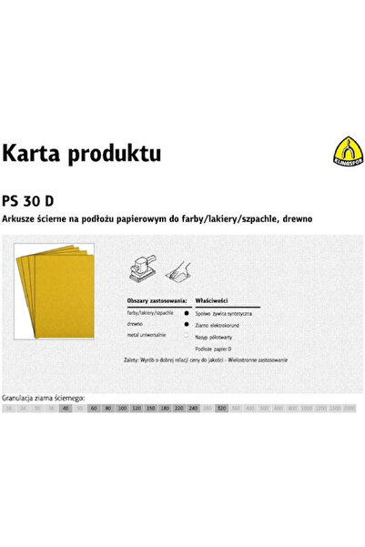 KLİNGSPOR Foaie de șlefuit simplă 280x230mm