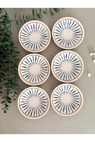 Yiğit Seramik Züccaciye Nordic Model 6 Piece Modern Tea Plate