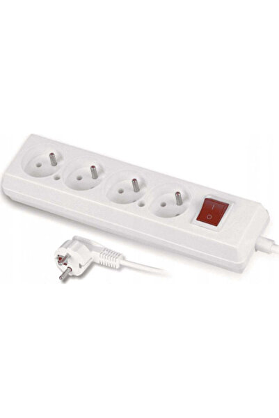 Volteo Prelungitor cu 4 prize, cu USB-A, întrerupător și cablu de 3m. Cod: VT...