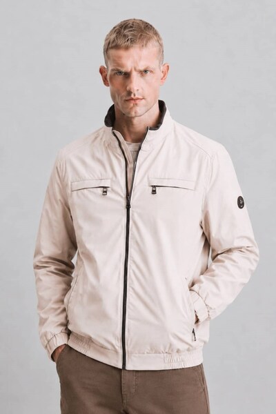 OHM OHEPMODA Waterproof Men's Seasonal Jacket with Collar Detail