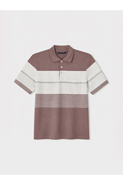 LC Waikiki Peak New Season Polo Collar Color Blocked Pique Men's T-Shirt