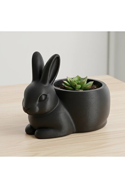 OEM Mini Ghiveci Decorativ Iepure Imprimat 3D pentru Plante Mici