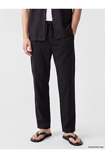 LC Waikiki Trousers - Black - Waist Elastic