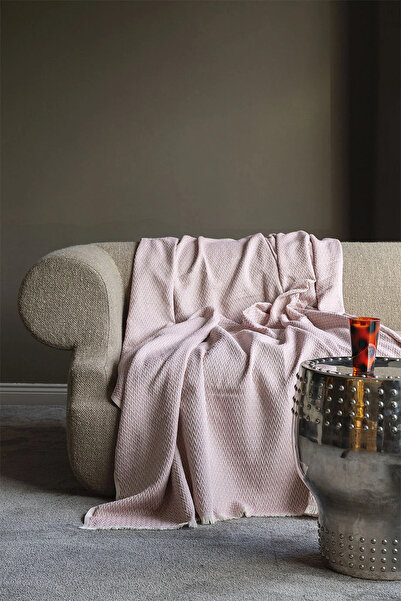İssimo Home Pierro Powder Jakarlı Kumaş Koltuk Şalı (200*230 cm)