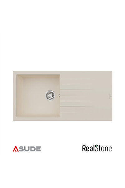 RealStone P015 Laodikya Damlalıklı Granit Evye 1000x500 mm Krem
