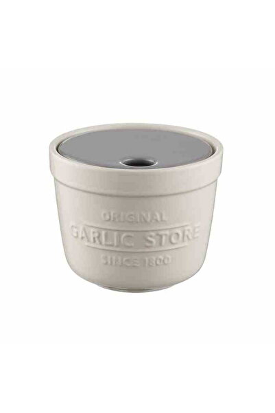 Mason Cash Recipient pentru usturoi cu razatoare, Mason Cash, Ceramica, Alb/Gri