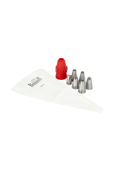 Birkmann Set 8 piese pentru ornarea prajiturilor Easy Baking, Plastic/Inox, A...