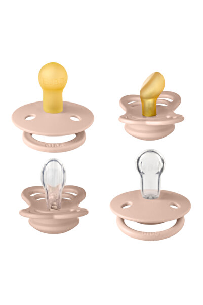 Bibs Set 4 suzete Try-it collection - 3 culori disponibile