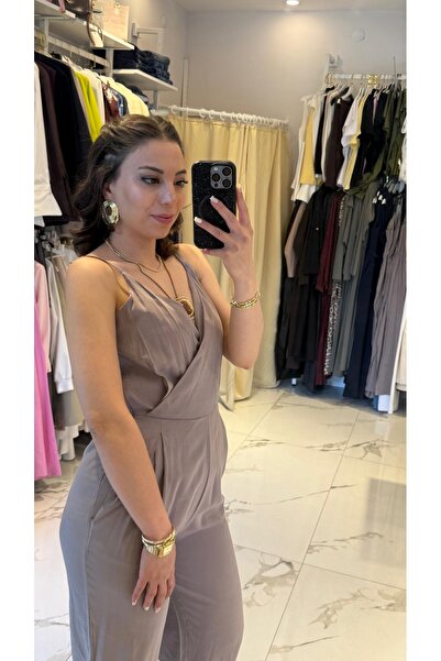 Bahar Yaka askılı tulum