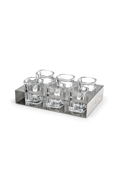 LEOPOLD VİENNA Set 6 Pahare shoturi, Leopold Vienna, Sticla, Tava Inox, 60 ml...