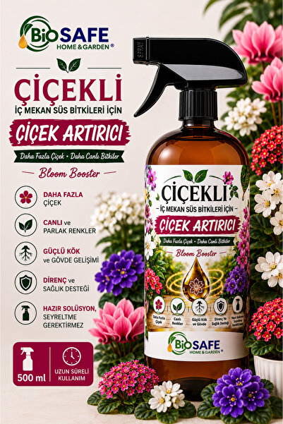 Çiçekli Iç Mekan Süs Bitkileri Için Çiçek Artırıcı Sprey 500 ml | Kullanıma Hazır