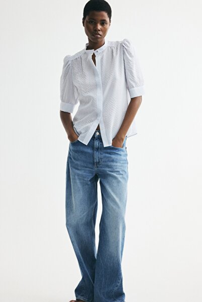 H&M Kabarık Kollu Bluz