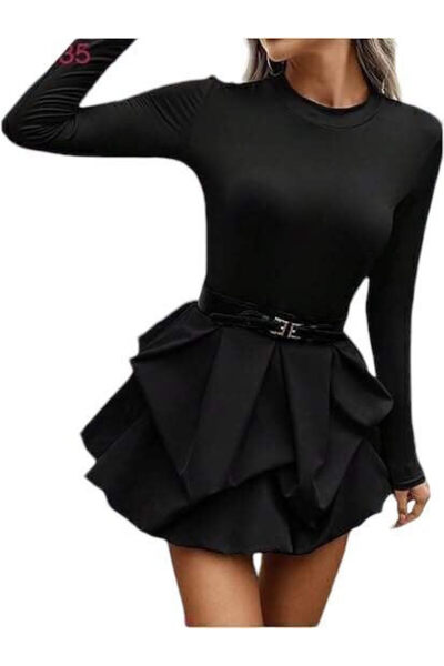 Woman's Fashion Γυναικείο Μίνι Φόρεμα Μαύρο
