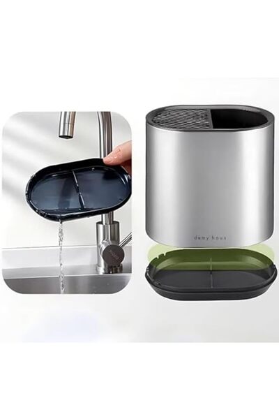 Yıldızan Nry Shop Stainless Steel Spoon Holder Knife Holder |   2-in-1 Kitche...
