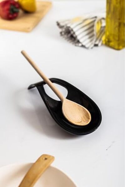 Yıldızan Msa Shop Acrylic Black Countertop Dirty Spoon Holder & Ladle Base 93...