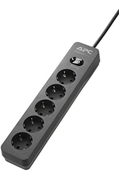 Yıldızan adn shop Schneider APC PME5B-GR 918 Joule Anahtarlı 5'li 1.5 m Akım ...