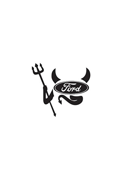Amo-Stickers Стикер за кола FORD Devil 30см Тъмно сив