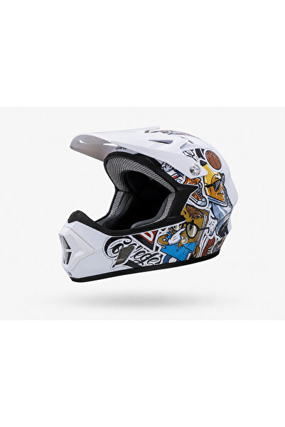 heugers RAPTOR Impact-Pro Toxic Mind Full Face Bisiklet Kaskı S Beden Enduro ...