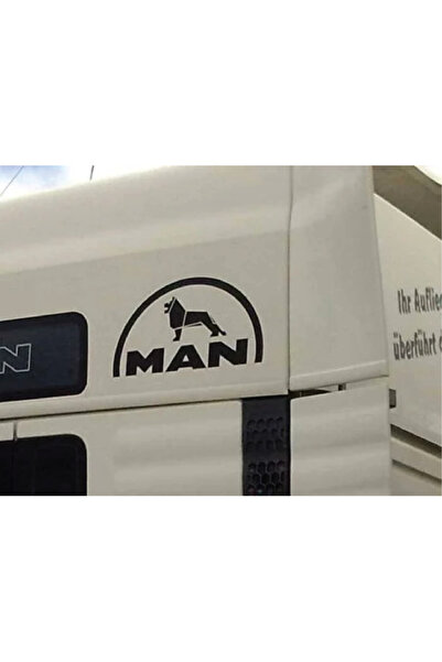 Amo-Stickers SET Stickere MAN logo 50 cm Argintiu