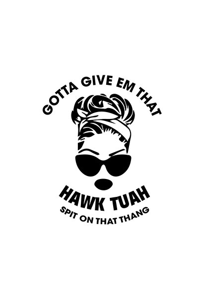 Amo-Stickers Αυτοκόλλητο Αυτοκινήτου Hawk Tuah 3 30εκ. Σκούρο Γκρι