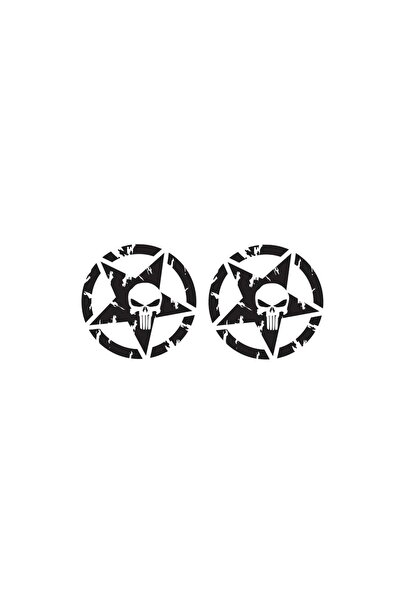 Amo-Stickers Офроуд стикер  "Пънашър " комплект за горна и долна част 50 см т...