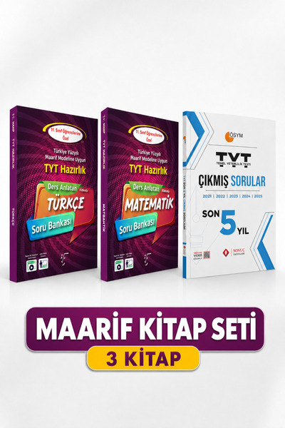 Karekök Yayınları 2028 Maarif Model Türkçe,Matematik,(TYT son 5 yıl çıkmış so...