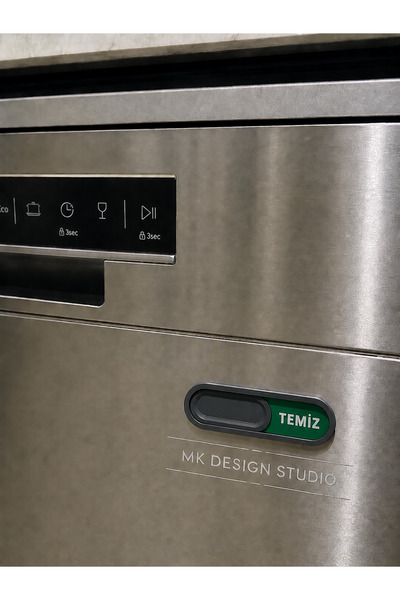 MK DESIGN STUDIO Mıknatıslı Bulaşık Makinesi Temiz/Kirli Göstergesi Kaydırmal...