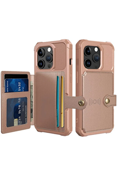 HappyCase 3 σε 1 - Θήκη Σιλικόνης με Ενσωματωμένο PU Πορτοφόλι - Apple iPhone...