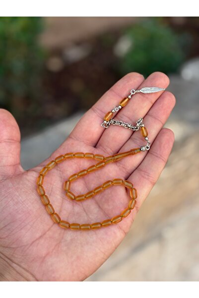 tesbihciniz سبحة كبسولة كهرمانية بطول الكاحل
