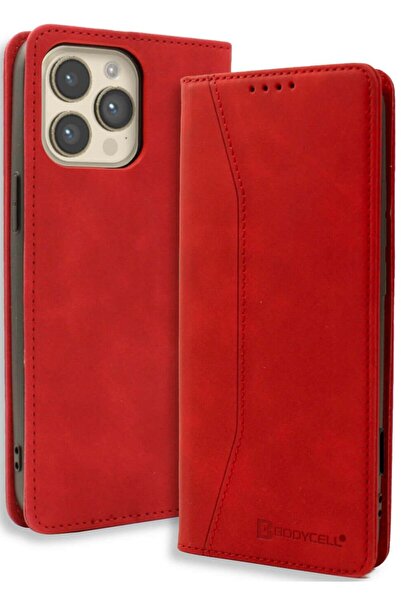 Bodycell Θήκη iPhone 16 Pro Book Case Πορτοφόλι - Red