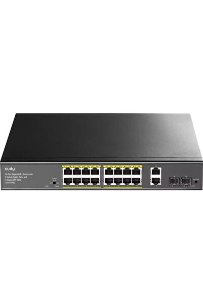 cudy GS1018PS2 Μη διαχειριζόμενος διακόπτης L2 PoE+ με 16 θύρες Ethernet Giga...