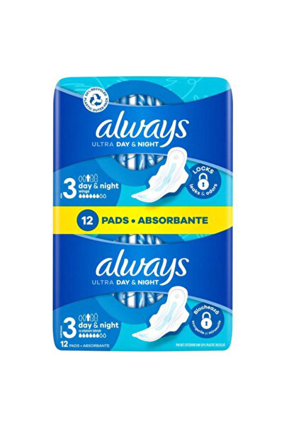 Always Absorbante Igienice - Duo Ultra Day & Night, Marimea 3, 12 buc