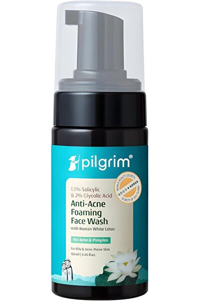 Pilgrim Foaming Face Wash for Oily & Acne-Prone Skin with Salicylic & Glycoli...