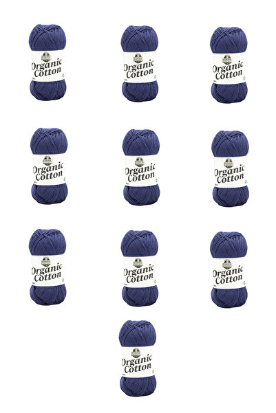 Etrofil 10 Pieces of Organic Cotton (75427) Midnight Blue 100% Organic Cotton...