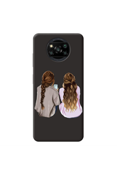 Other Xiaomi Poco X3 /X3 Pro Friends Black Colored Silicone TPU Θήκη