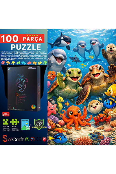 Soi Craft 100 Parça Puzzle Kayıp Mercanlar Ülkesi #7018