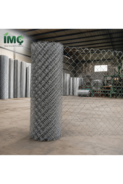 IMC İMÇ Galvanizli Tel Örgü Bahçe Çiti 2 mm - 6,5x6,5 Göz Aralığı - 1,5 yükse...