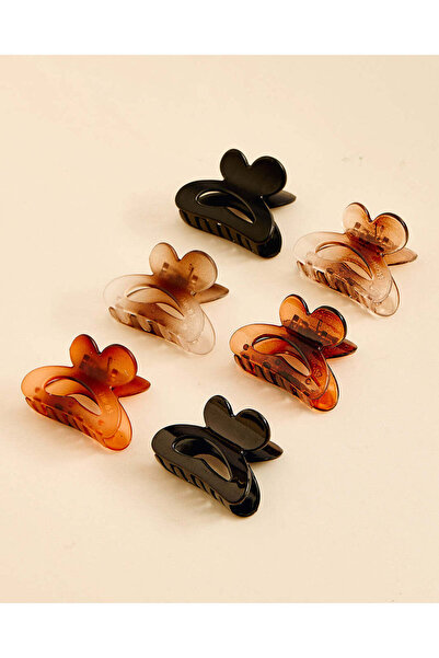 REDTAG Women Assorted 6 Pieces Hair Clip Set