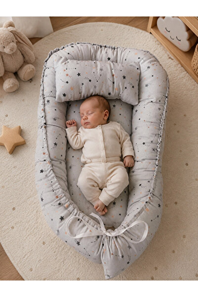 ELİTE COLLECTİON سرير أطفال Babynest مبطن بالقطن |   مساحة نوم مريحة وآمنة وأ...