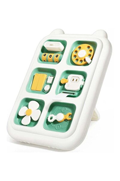 Arabest Montessori Busy Board for Toddlers, 6-in-1 Sensory Activity Cube with...