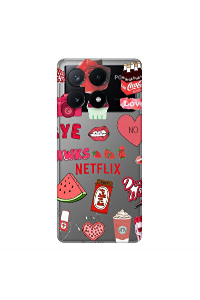Other Xiaomi Poco X6Pro 5G pizza is my valentine Transparent Silicone TPU Θήκη