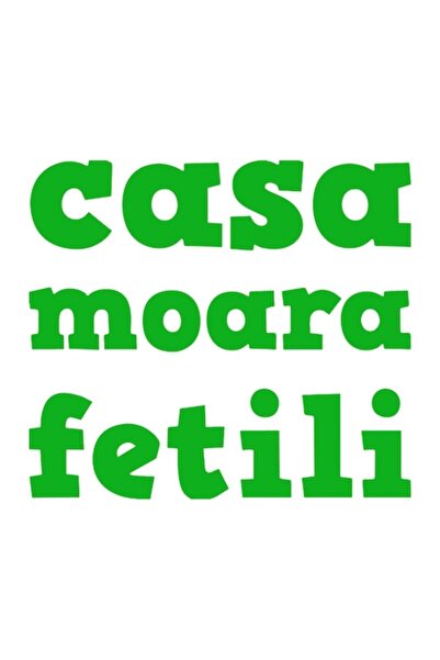 OEM Autocolant decorativ pentru mașină "Casa moara fetili", 15cm, Verde