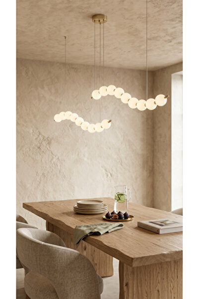 Vinner Feasta 18'li Modern Tasarım Kristal Avize - Dekoratif Salon ve Yemek O...