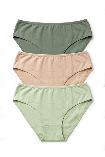 Öts Women's 3-Piece Cotton Panties, Normal Waist, Flexible and Comfortable (4...