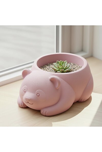 OEM Mini Ghiveci Decorativ Imprimat 3D, Model Panda pentru Plante Mici