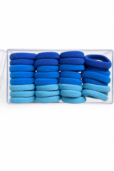 Jack Ferrero Multiple Rubber Buckle Set in Blue Shades Boxed Hair Tying Acces...